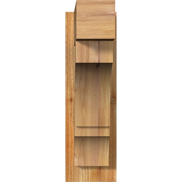 Balboa Block Rough Sawn Outlooker, Western Red Cedar, 6W X 16D X 20H